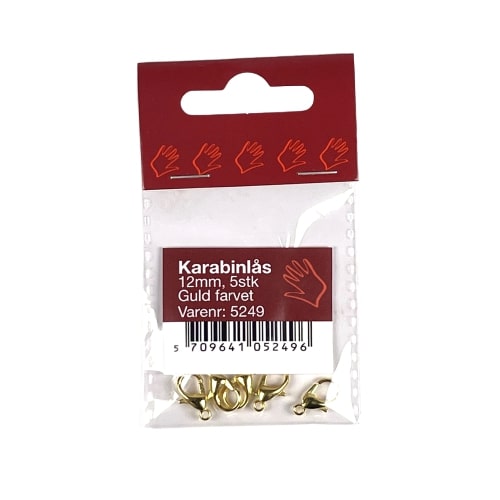 Danmore - Karabinlås 12 Mm. - 5 Stk.