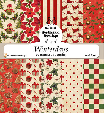 Felicita Design - Pyntepapir 15 x 15 Cm. - Winterdays