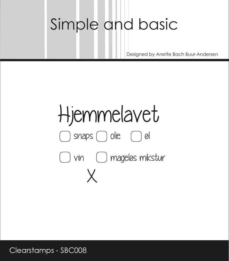 Simple and Basic - Stempel Hjemmelavet - SBC008