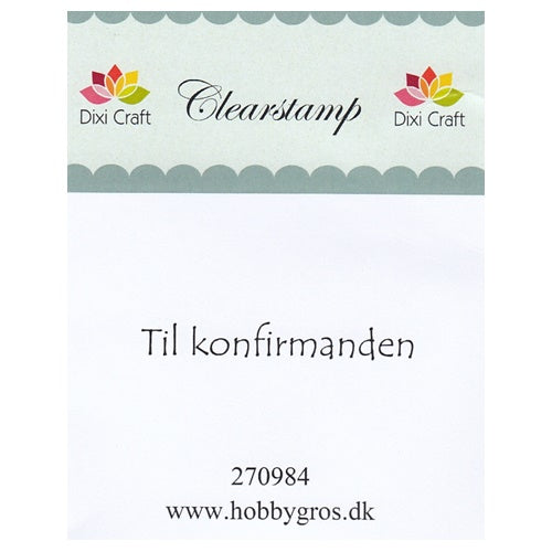 Dixi Craft - Stempel Til Konfirmanden - 270984