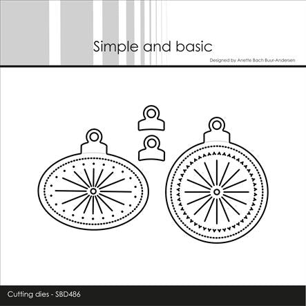 Simple and Basic - Die Christmas Ornaments - SBD486