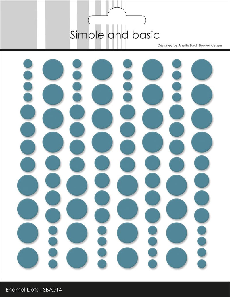 Simple and Basic - Enamel Dots SBA014 - Aqua