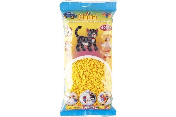 Hama - Midi Perler 6000 Stk. Gul - 205-03