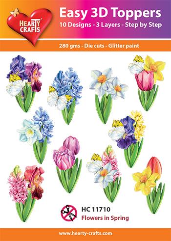 Hearty Crafts - Easy 3D Toppers Flowers In Spring - HC 11710