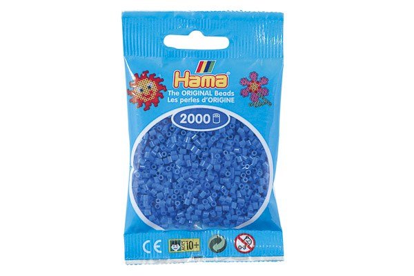 Hama - Mini Perler 2000 Stk. Lyseblå - 501-09