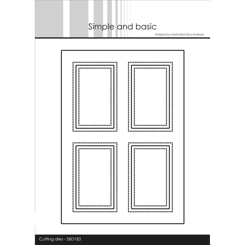 Simple and Basic - Die A6 Card Front - SBD183