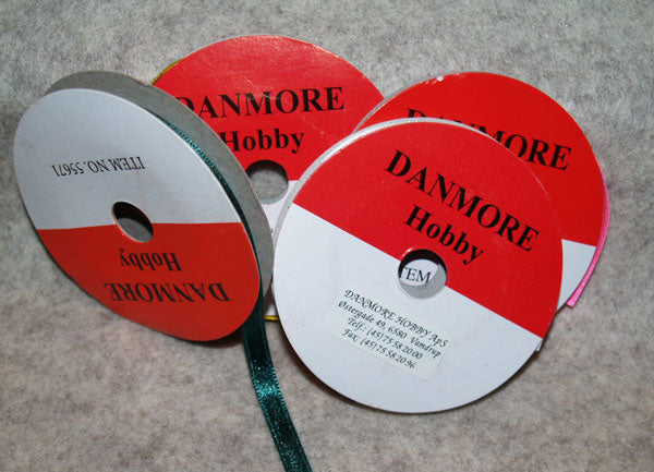 Danmore - Satinbånd 3 Mm. 10 M. - Grangrøn