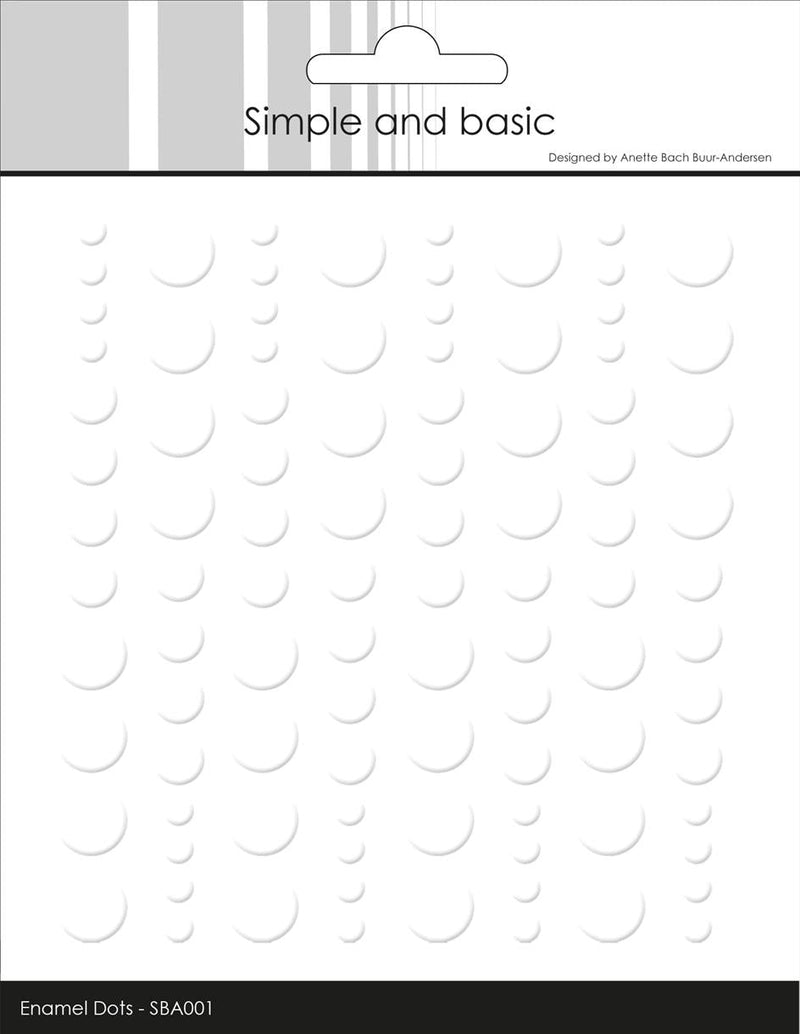 Simple and Basic - Enamel Dots SBA001 - Soft White