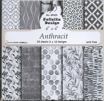 Felicita Design - Pyntepapir Anthracit  - 69320