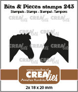 Crealies - Stempel Hestehoveder - CLBP243