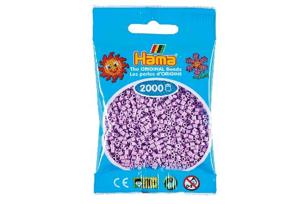 Hama - Mini Perler 2000 Stk. Pastel Syren - 501-96