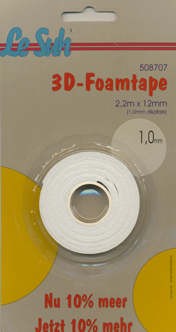 Le Suh - 3D Foam Tape - 1 Mm. x 2,2 M.