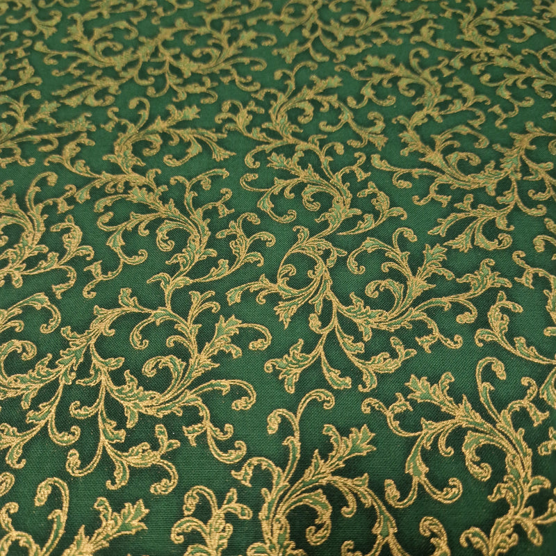 Robert Kaufman - Patchworkstof Holiday Flourish 14 Green - 19918-7