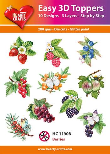 Hearty Crafts - Easy 3D Topppers Berries - HC 11908