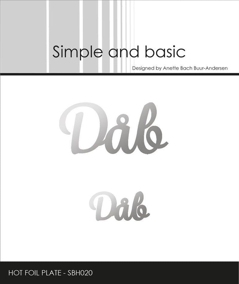 Simple and Basic Hot Foil Plat SBH020