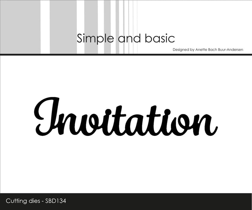 Simple and Basic - Die Invitation - SBD134