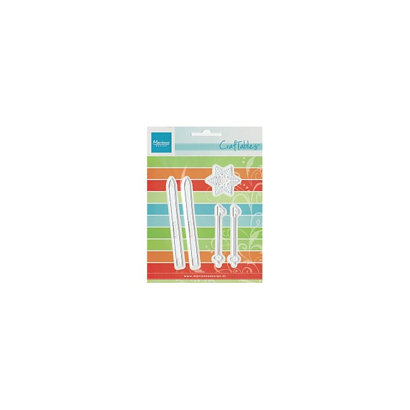 Marianne Design - Die Skis and Snowflake - CR1252