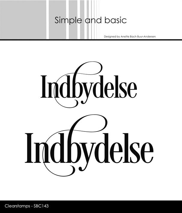 Simple and Basic - Stempel Indbydelse - SBC143