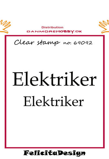Felicita Design - Stempel Elektriker - 69092