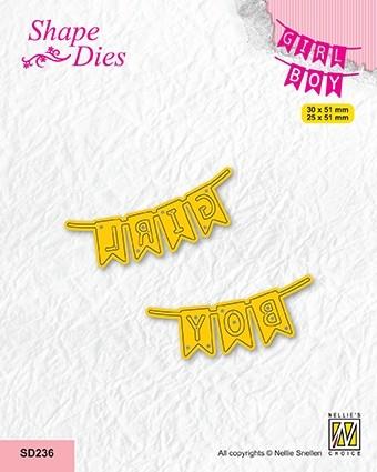 Nellie's Choice - Die Girl/Boy Flag - SD236