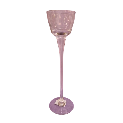 Gardinlageret - Fyrfadsstage Glas - 25 Cm.