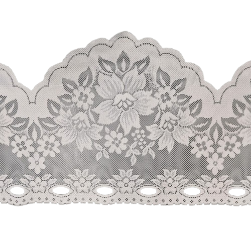 Gardinlageret - Cafégardin Hvid H30 Cm. 2059 - Pr. Meter