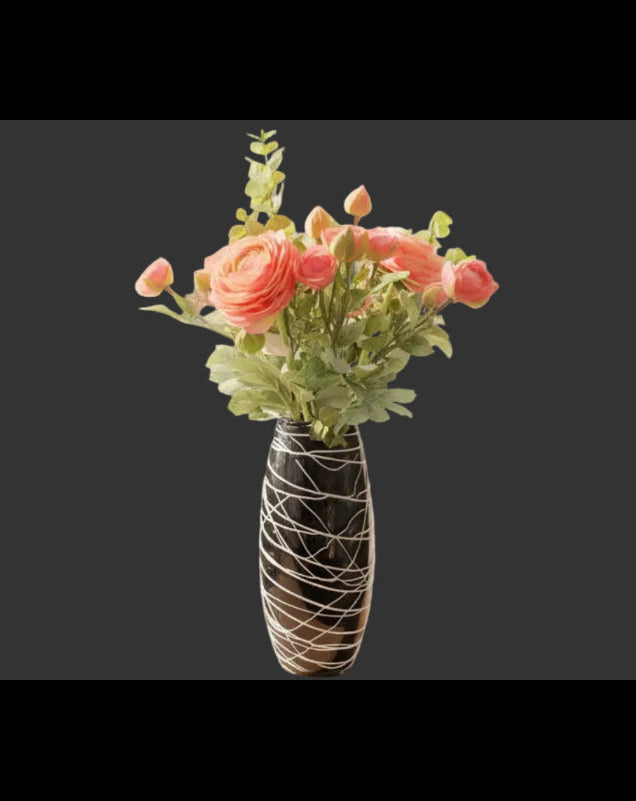 Buket Lyserød Rose Højde Ca. 45 Cm