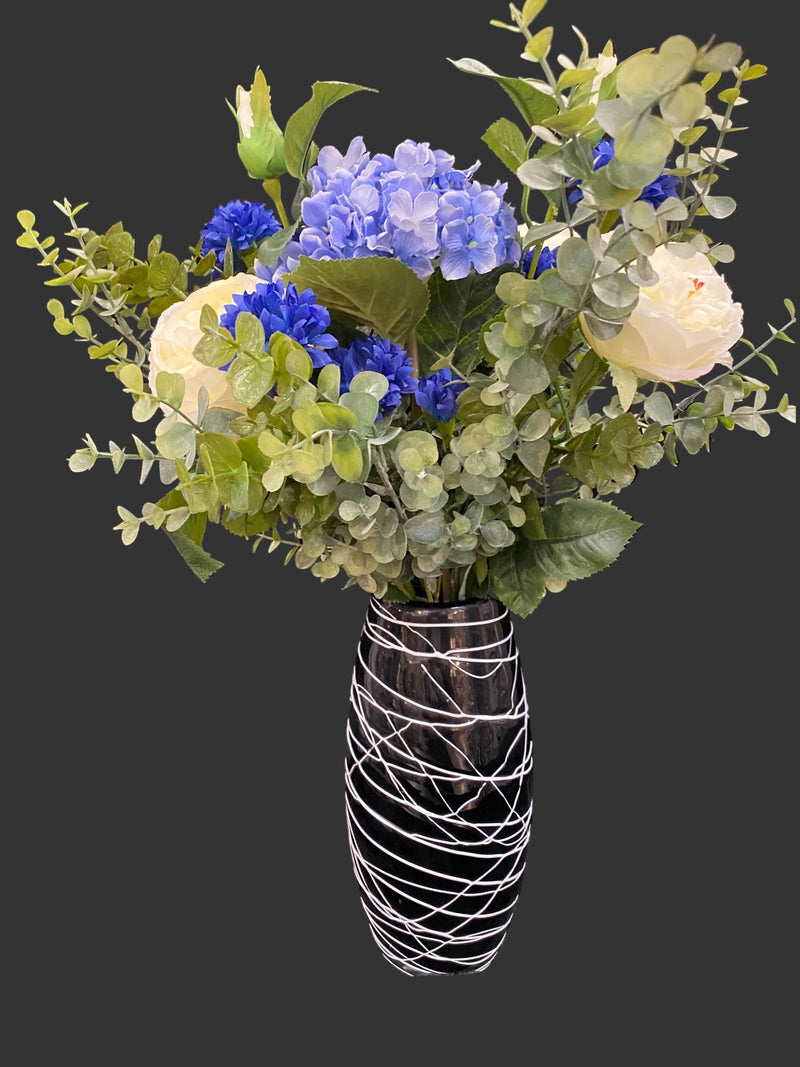 Buket med blå kornblomst Højde Ca. 50 cm