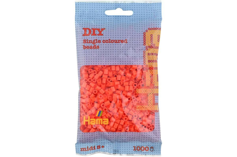 Hama - Midi Perler 1000 Stk. Orange - 207-04