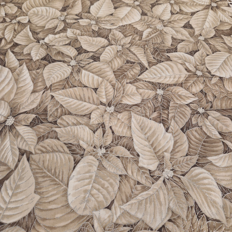 Robert Kaufman - Patchworkstof Holiday Flourish-Snow Flower Taupe - 21597-160