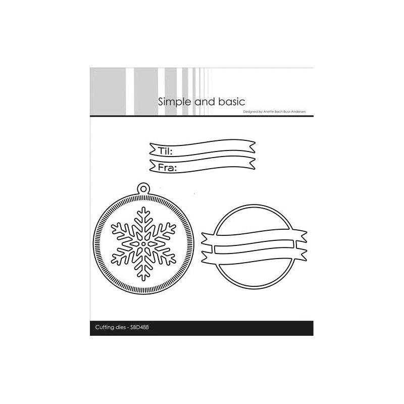 Simple and Basic - Die Round Gifttag W/Add Ons - SBD488