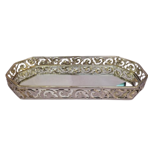 Casanova - Spejlfad Sølv - 17 x 38 Cm.