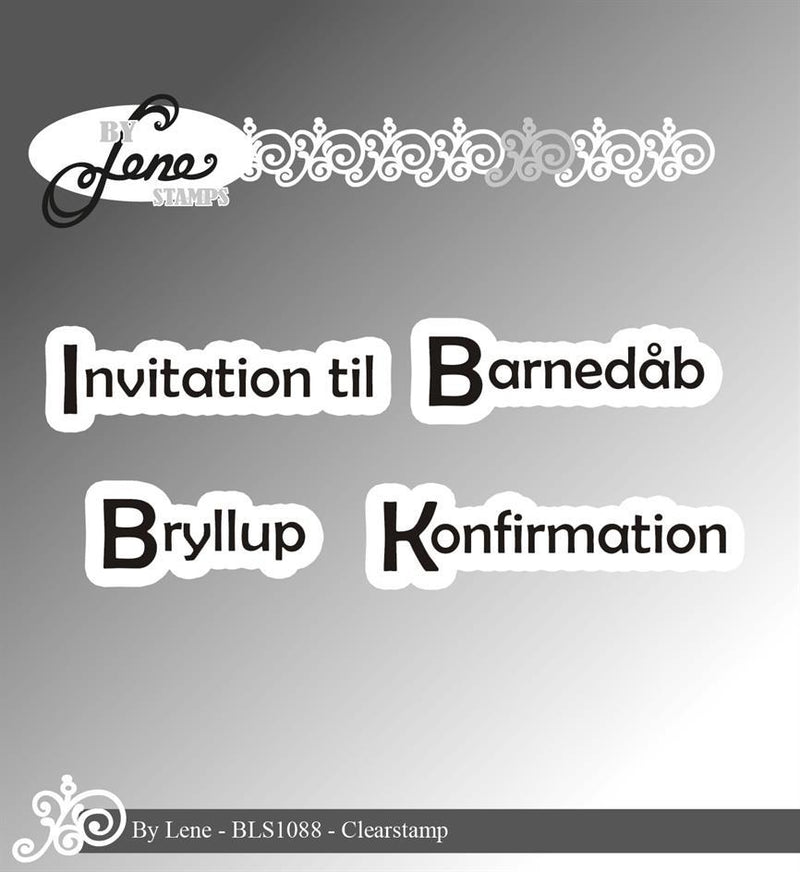 By Lene - Stempel Invitation - BLS1088