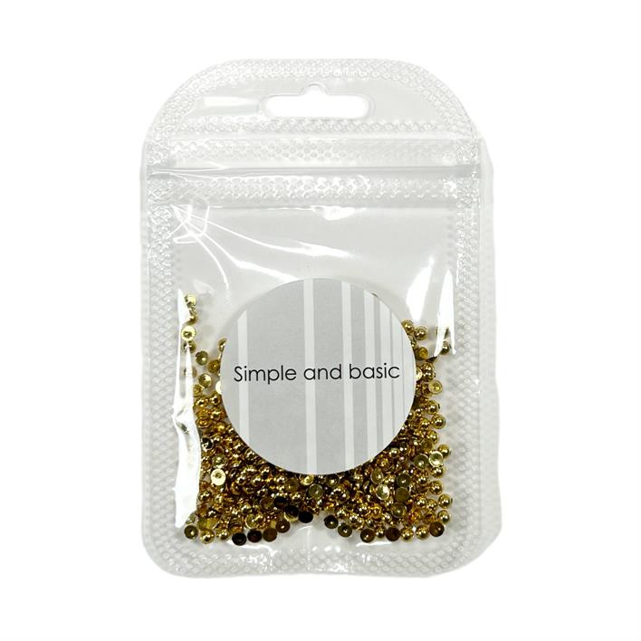 Simple and Basic - Half Pearl SBA532 - Guld 3 Mm.