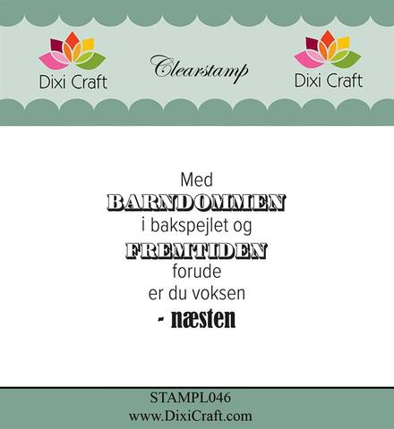 Dixi Craft - Stempel Dansk Tekst - STAMPL046