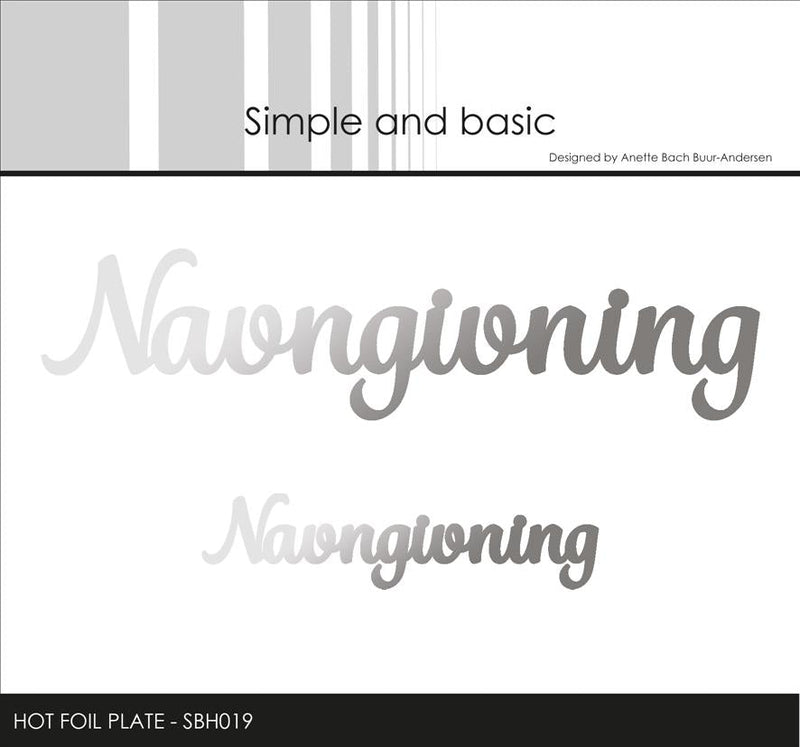 Simple and Basic Hot Foil SBH019