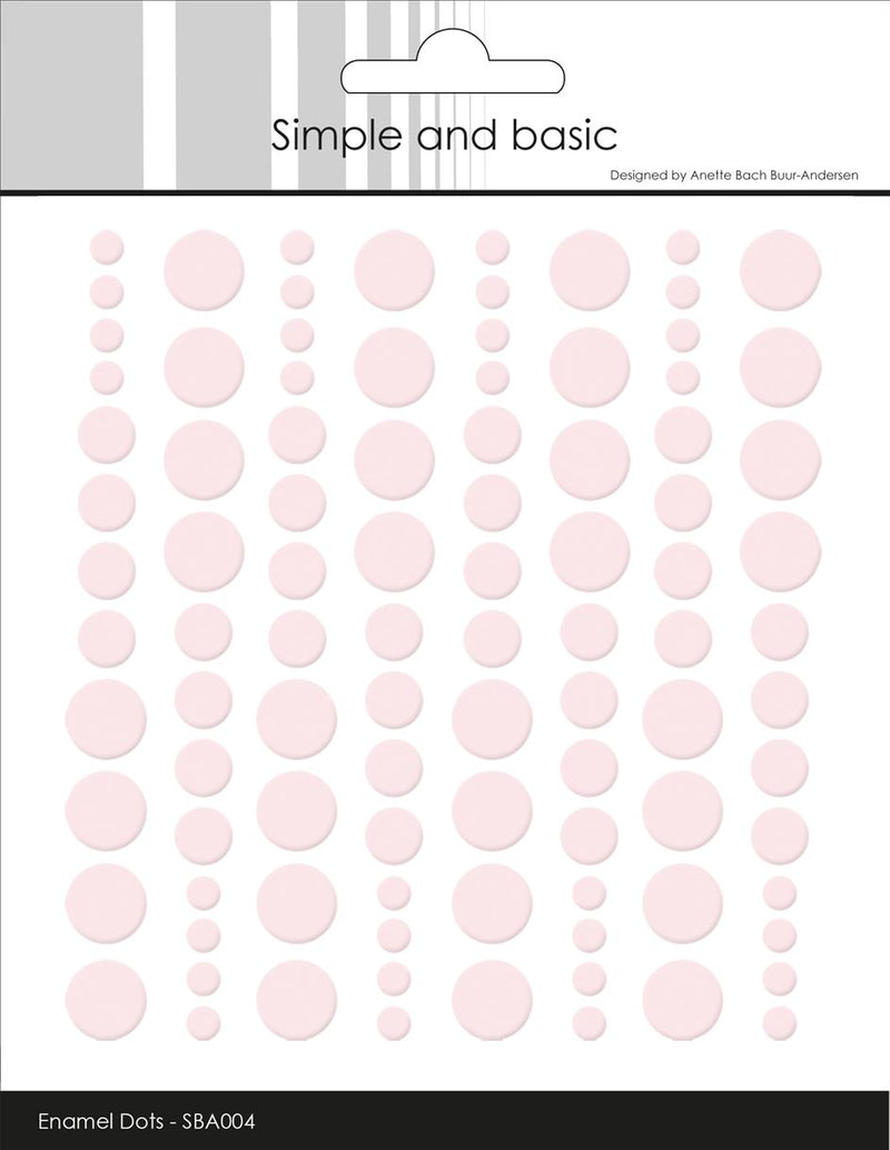 Simple and Basic - Enamel Dots SBA004 - Baby Rose