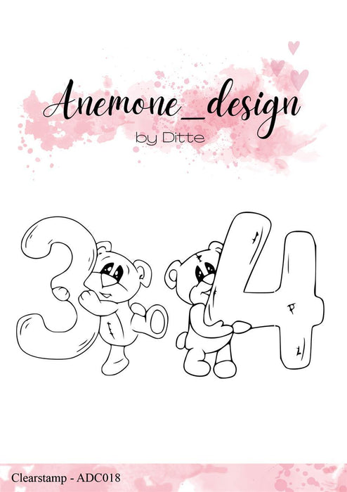 Anemone Design - Stempel Teddy Bear 3 & 4 - ADC018