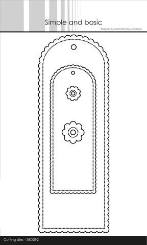 Simple and Basic - Die Long Scalloped Tags - SBD092