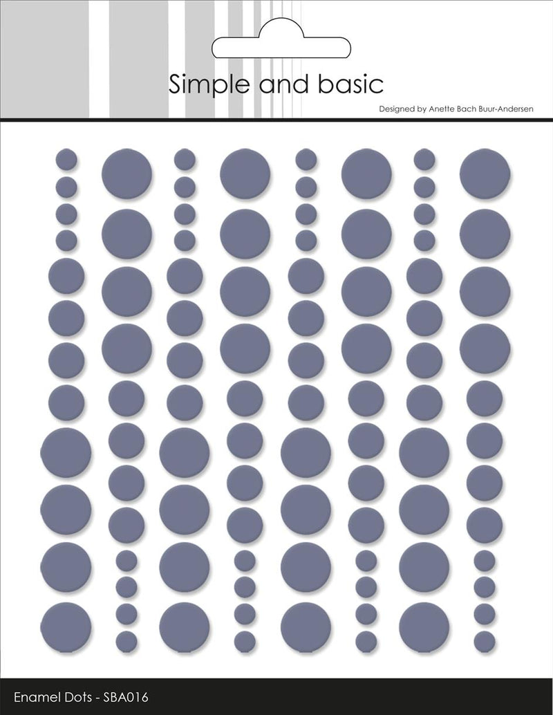 Simple and Basic - Enamel Dots SBA016 - Eggplant