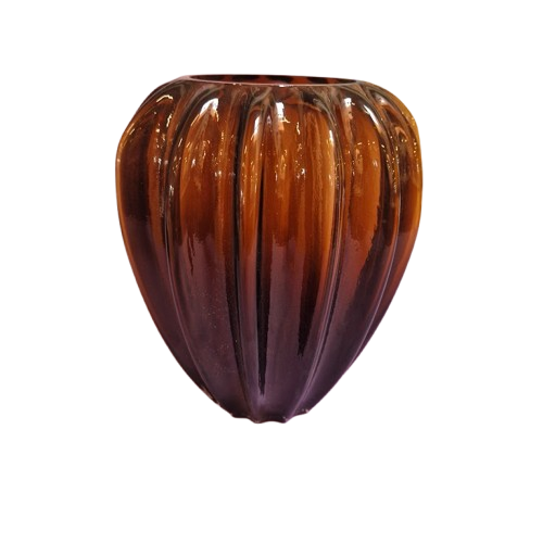 Wikholm Form - Glasvase Brun - 23 Cm.