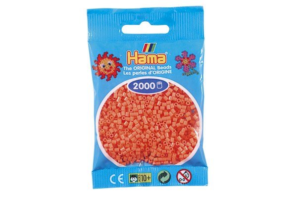 Hama - Mini Perler 2000 Stk. Pastel Rød - 501-44
