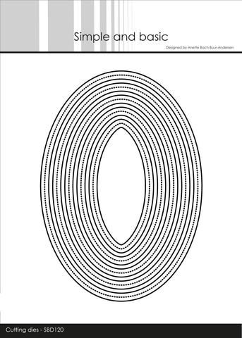 Simple and Basic - Die Frames Ovals - SBD120