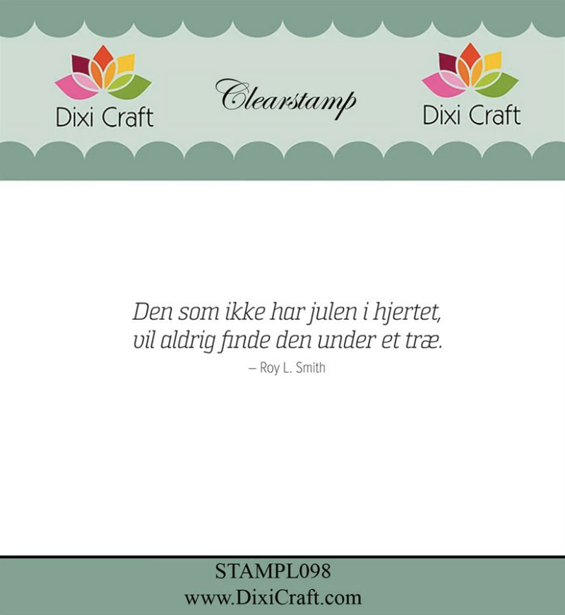 Dixi Craft - Stempel Jule Tekst - STAMPL098