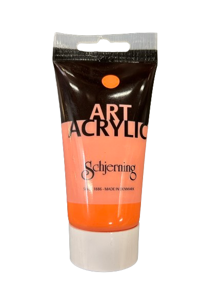 Schjerning - Akrylmaling 75 Ml. - Flourescent Orange