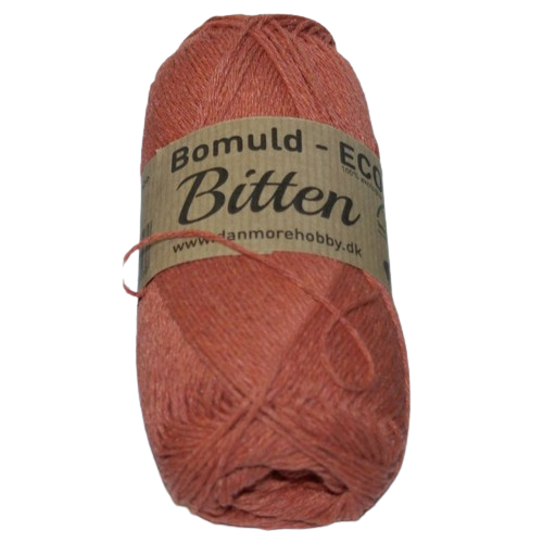 Bitten - Garn Bomuld - Brændt Orange