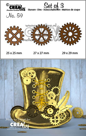 Crealies - Die Gears - CLSet59