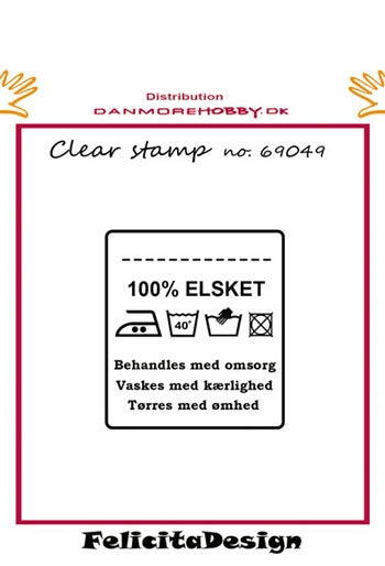 Felicita Design - Stempel 100% Elsket - 69049