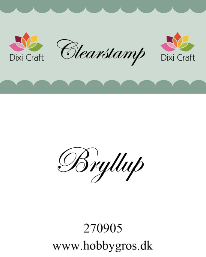Dixi Craft - Stempel Bryllup - 270905