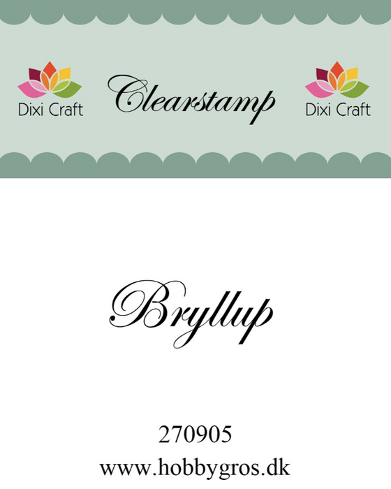 Dixi Craft - Stempel Bryllup - 270905